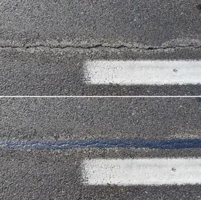 sellado de grietas sobre firmes asfálticos